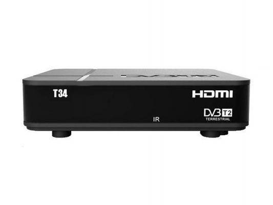 Ресивер DVB-T2 Сигнал T34 черный